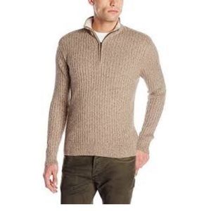 NWT! Field and Stream khaki 1/4 zip sweater size M